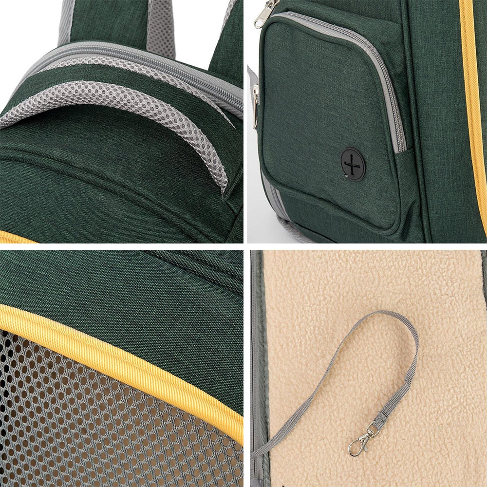 Expandable Cat Mesh Carrier Bag For Travelling