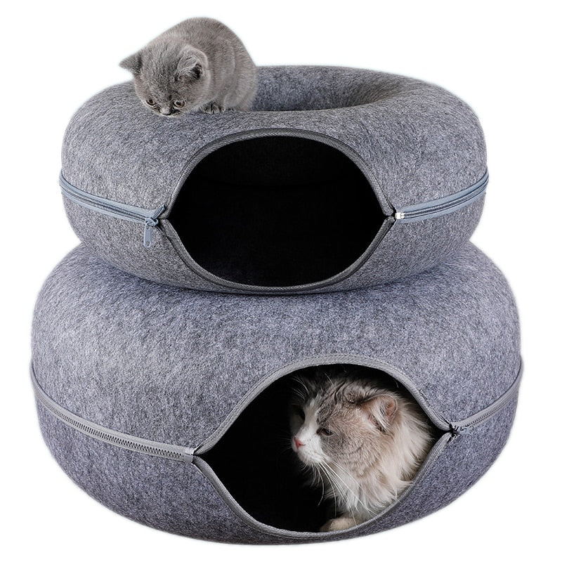 Donut Shape Cat Tunnel Bed