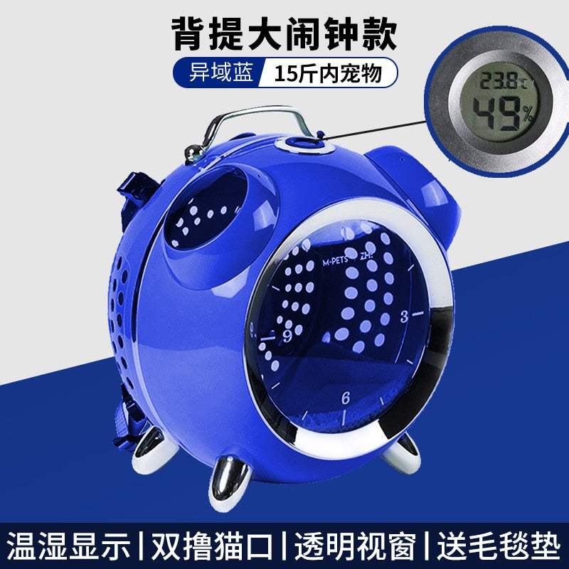 Outdoor Temperature Reminder Smart Cat Carrier Backpack