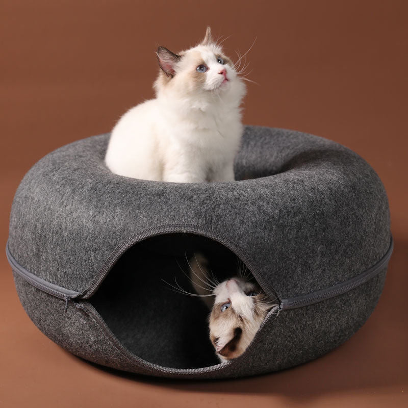 Donut Shape Cat Tunnel Bed