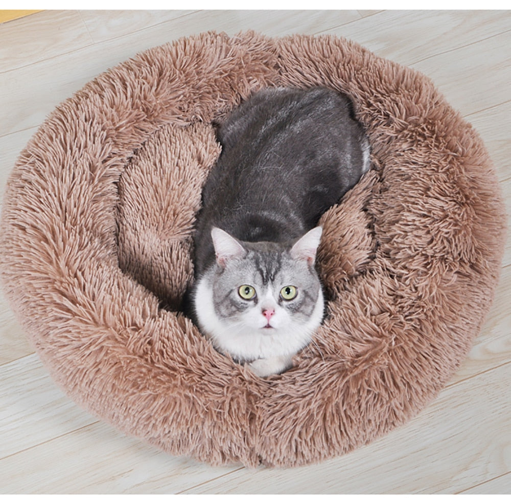 Soft Plush Cat Warm Basket