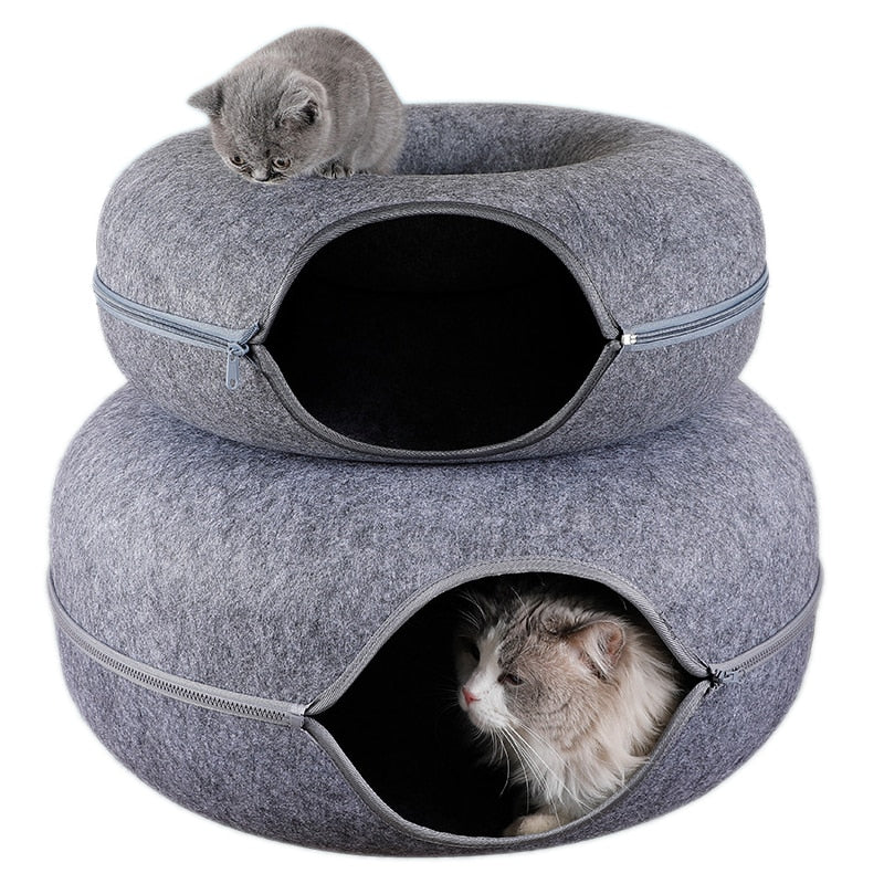Donut Shape Cat Tunnel Bed