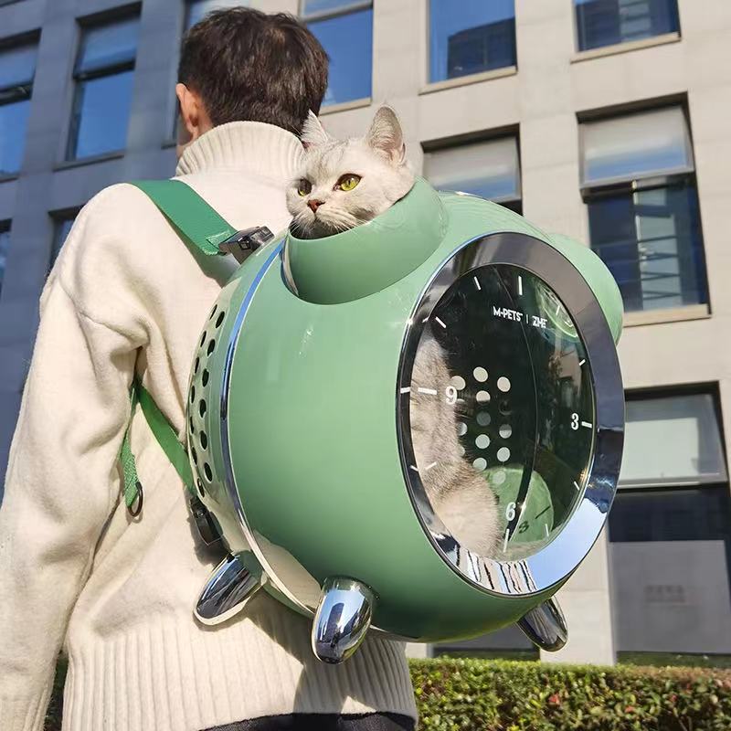 Outdoor Temperature Reminder Smart Cat Carrier Backpack